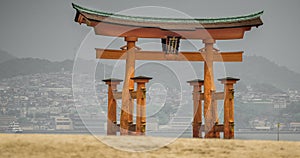 Miyajima, Floating Torii gate in Japan.