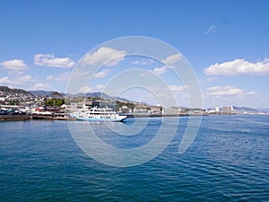 Miyajima harbor in Japan photo