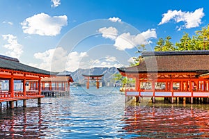 Miyajima, Hiroshima, Japan floating shrine photo