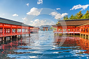 Miyajima, Hiroshima, Japan at Itsukushima Shrine