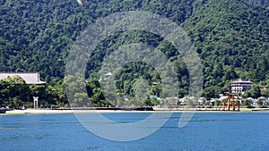 Miyajima island from the sea