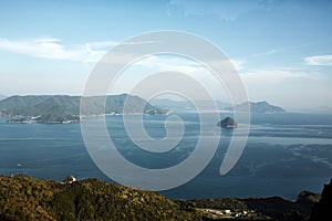 Miyajima, Japan landscape viewed from above