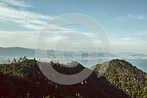 Miyajima, Japan landscape viewed from above