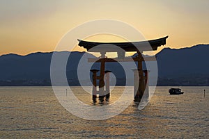 Miyajima is a small island of Hiroshima in Japan. It is most famous for its giant torii gate, which at high tide seems to float on