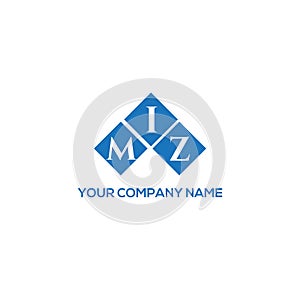 MIZ letter logo design on WHITE background. MIZ creative initials letter logo concept. MIZ letter design