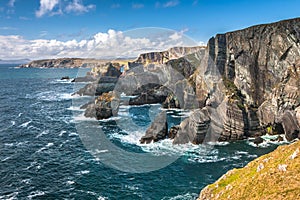 Mizen Head on Atlantic coast. Wild Atlantic Way