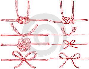 Mizuhiki : Japanese decorative strings made from twisted paper.