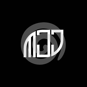 MJJ letter logo design on black background. MJJ creative initials letter logo concept. MJJ letter design.MJJ letter logo design on