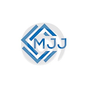 MJJ letter logo design on white background. MJJ creative circle letter logo concept.