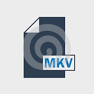 MKV file format Icon photo