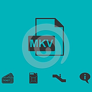 MKV icon flat photo