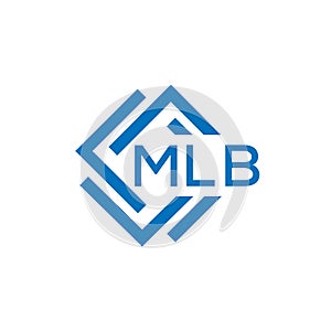 MLB letter logo design on white background. MLB creative circle letter logo concept. photo