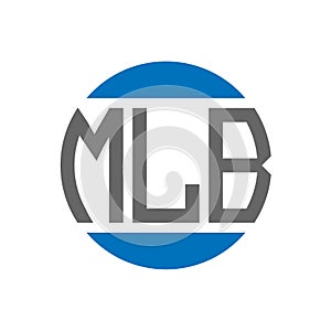 MLB letter logo design on white background. MLB creative initials circle logo concept. MLB letter design photo