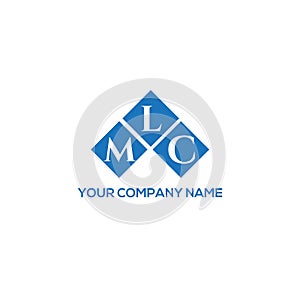 MLC letter logo design on WHITE background. MLC creative initials letter logo concept