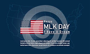 MLK Day Background. Banner, Poster, Greeting Card