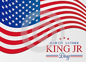 MLK Martin Luther King Jr. Day Vector Illustration Background photo