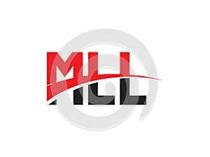 MLL Letter Initial Logo Design