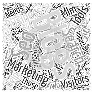 MLM Marketing and Recruiting Pointers word cloud concept word cloud concept vector background