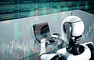 MLP Future financial technology controlled by AI robot using machine learning