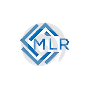 MLR letter logo design on white background. MLR creative circle letter logo concept.