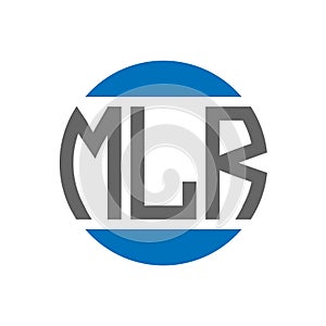 MLR letter logo design on white background. MLR creative initials circle logo concept. MLR letter design