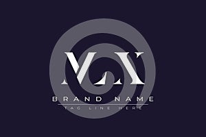 MLX abstract letter logo design