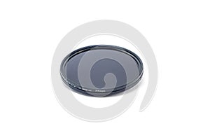 77mm Circular Polarizer (CPL) Filter on White Background