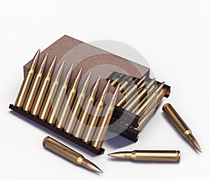 5.56 mm NATO cartridge in the box photo