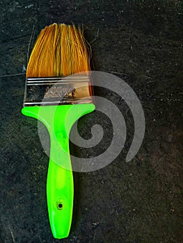 100mm green handel painting brush photo