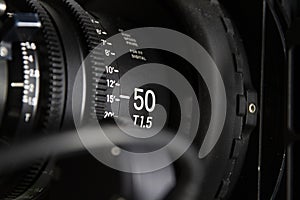50mm Digital Cinema Camera Prime Lens photo