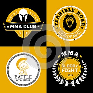 MMA Battle Logos or Badges Designs