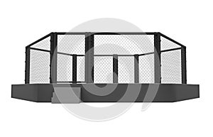 MMA Fight Cage Arena Isolated