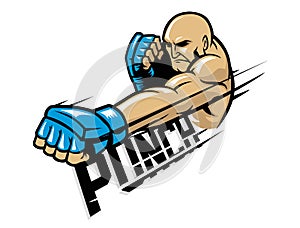 Mma fighter punch