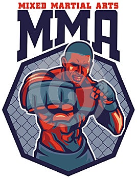 MMA fighter punch