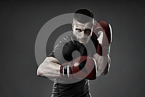 MMA fighter training