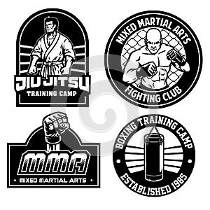 Mma training camp badge design