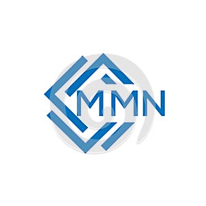 MMN letter logo design on white background. MMN creative circle letter logo concept.