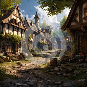 MMORPG game art environment