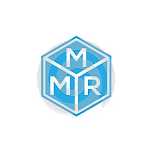 MMR letter logo design on black background. MMR creative initials letter logo concept. MMR letter design photo