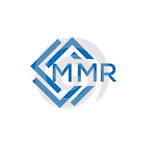 MMR letter logo design on white background. MMR creative circle letter logo concept. MMR letter design.MMR letter logo design on photo