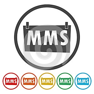 MMS Sign - illustration photo