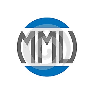 MMU letter logo design on white background. MMU creative initials circle logo concept. MMU letter design