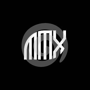 MMX letter logo design on black background. MMX creative initials letter logo concept. MMX letter design