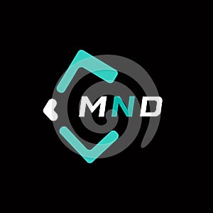 MND creative minimalist letter logo. MND unique vector initials alphabet letter logo design