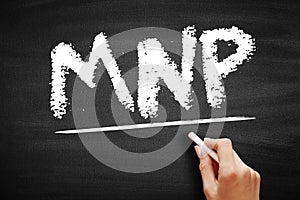 MNP Mobile Number Portability - enables mobile telephone users to retain their numbers when changing from one mobile network