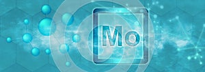 Mo symbol. Molybdenum chemical element