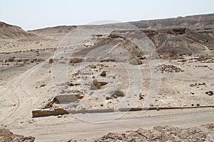 Moa Nabataeans Fortress Ancient Ruins in The Arava, South of Israel