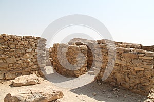 Moa Nabataeans Fortress Ancient Ruins in The Arava, South of Israel