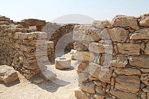 Moa Nabataeans Fortress Ancient Ruins in The Arava, South of Israel