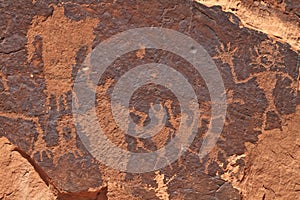Moab Rock Art Panel Closeup